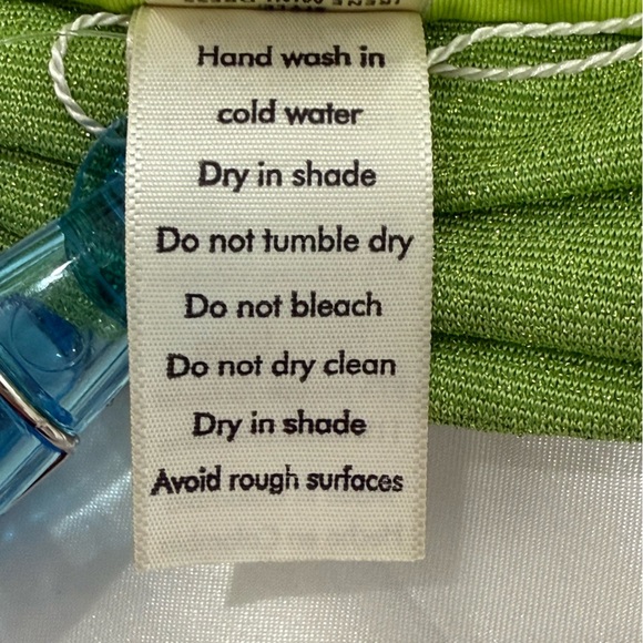 Baobab Irene Mini Dress Strapless Draped Green Shimmer Small Bodycon Chic Party - Picture 8 of 13